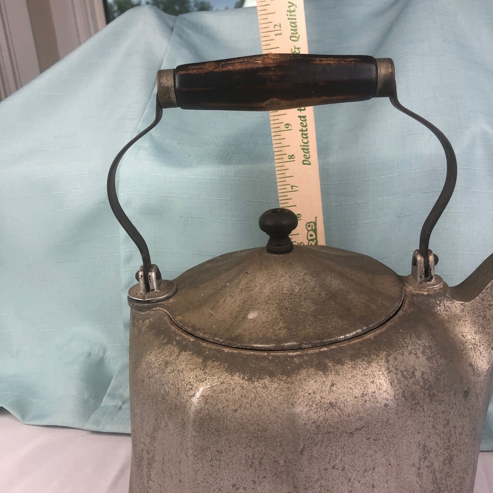 Vintage SUPER Maid Octagonal Design Aluminum 5 Qt Tea Pot Kettle Swivel Lid - Picture 10 of 11
